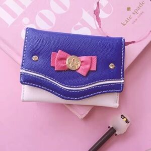 Cute Blue and White Sailor Moon Tri-Fold Wallet